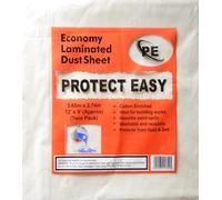 Economy Laminated Dust Sheet 12'x9' (500gram) (Twin Pack)
