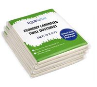 Economy Plastic Backed, Polythene Poly Backed, Laminated Cotton Dust Sheets for Painting & Decorating | Cover Sheets for Furniture | 10ft x 8ft - 3.10m x 2.40m (3)