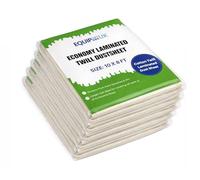 Economy Plastic Backed, Polythene Poly Backed, Laminated Cotton Dust Sheets for Painting & Decorating | Cover Sheets for Furniture | 10ft x 8ft - 3.10m x 2.40m (5)