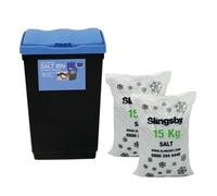 Economy Salt and Grit Bin Kit Black/Blue 47L 389114
