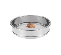 Economy Test Sieve， 304 Stainless Steel Round Stackable Test Sieve Silver Diameter 5-40 Cm Mesh 0.003-12.5 Mm(Diameter 20 Cm,Mesh 12.5 mm)