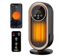 EcoNour 13 SpaceHeater for Home LowEnergy Silent | 1500W WIFI Smart Electric Heater | Portable PTC Ceramic Heater with App & VoiceControl | Child Lock | 12H Timer | 3Mode | Bedroom Office Conservatory