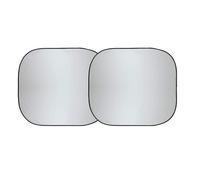 EcoNour 2-Piece Car Windshield Sun Shade | Medium (71 x 78.5 cm) Durable 240T Polyester Sun Shield for Front Window Blocks UV Rays | Foldable Automotive Interior Accessories for Sun Protection