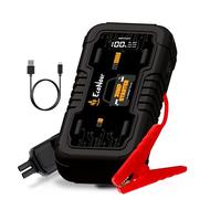 EcoNour Car Battery Jump Starter | 1600A Peak | 12V Portable Car Booster with LED Light & Charger Cable | Power unit Starter Ideal Up to 7L Gas/5L Diesel Engines