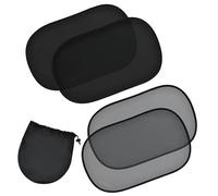 EcoNour Car Window Shades for Baby (4 Pack) | Protects Baby from Window Sun & Heat | Sun Shade Side Windows for Kids | Automotive Sun Protection from UV | Child Safety Accessories | Medium - 20"x12"