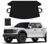 EcoNour Car Windshield Snow Cover for Ice, Snow and Wiper Protector | Windscreen Snow Cover for Car Fits Most Cars, Suv's, Vans and Truck | Essential Front Window Winter Accessories | XL (74" x 43")