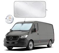 EcoNour Car Windshield Sun Shade - Blocks UV Rays Sun Visor Protector, Sunshade To Keep Your Vehicle Cool And Damage Free,Easy To Use,Fits Windshields of Various Size (X-Large-67.7 x 37 inches)