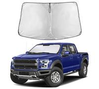 EcoNour Car Windshield Sun Shade for Ford F-150 with Storage Pouch, Front Window Sun Protector for UV Rays & Sun Heat, Car Interior Accessories Fit Ford F-150 Model 2021-2024
