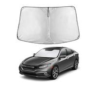 EcoNour Car Windshield Sun Shade for Honda Civic (2016-2021), Durable 240T Polyester Material Car Accessories for Honda Civic, Automotive Sun Shade for Interiors, Sun Visor with Storage Pouch