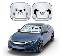 EcoNour Cartoon Windshield Sun Shade Funny | 240T Polyester Windshield | Visor Sun Shade Blocks UV & Heat Rays | Printed Window Shade with Sun Protection | Medium (28 x 31 inches)