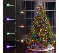 EcoNour Christmas Tree Lights, Cluster Compact 1500 LED Multi Color | 8 Hrs On Timer, 8 Light Mode, 2.5cm Bulb Distance Fairy String Lights Plug in - Timer and Memory Functions -Outdoor/Indoor Use