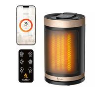 EcoNour Electric Heater, 1500 W Energy Efficient Space Silent Smart WiFi Room Heater, Portable Ceramic Room Heater with Thermostat, 3 Heat Modes, Fast Heating, Overheat & Tip-Over Safety Protection