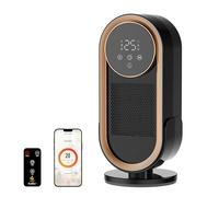EcoNour Electric Heater, 1500 W Energy Efficient Space Silent Smart WiFi Room Heater, Portable Ceramic Room Heater, 3 Heat Modes, Fast Heating, Overheat & Tip-Over Safety Protection