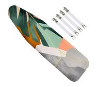 EcoNour Ironing Board Covers 124 x 38 cm Extra Thick 7mm Padding, 100% Cotton Top Covers Easy-Fit for Protecting Ironing Board Cover Complete Set with 4 Strings - Large