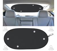 EcoNour Sun Shade for Back Car Window - 1 Pack (99 x 43 cm) | Baby Car Shades Rear Window Sunshade with 99% Sun Protection from UV and Heat | Fits All Cars