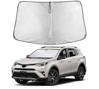 EcoNour Windshield Sunshade Compatible for Toyota RAV4 2013-2016 2017 2018 | LE, XLE, Premium, XSE, Limited, SE, TRD Off-Road, Sun Visor for Front Window Sun Shade Cover, Car Accessories
