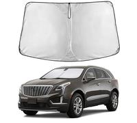 EcoNour Windshield Sunshade for Cadillac CT5 2020-2024 2025 2026, Sun Visor for Front Windshield & Window Sun Shade Cover, UV Heat Blocker & Protector, Car Accessories