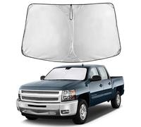 EcoNour Windshield Sunshade for Chevrolet Silverado 1500 2007-2011 2012 2013, Sun Visor for Front Windshield & Window Sun Shade Cover, UV Heat Blocker & Protector, Car Accessories
