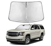 EcoNour Windshield Sunshade for Chevrolet Suburban 2015-2018 2019 2020, Sun Visor for Front Windshield & Window Sun Shade Cover, UV Heat Blocker & Protector, Car Accessories