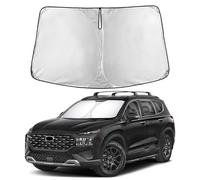 EcoNour Windshield Sunshade for Hyundai Santafe 2019-2021 2022 2023, Sun Visor for Front Windshield & Window Sun Shade Cover, UV Heat Blocker & Protector, Car Accessories