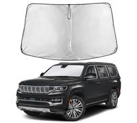 EcoNour Windshield Sunshade for Jeep GrandWagoneer 2022-2024 2025 2026, Sun Visor for Front Windshield & Window Sun Shade Cover, UV Heat Blocker & Protector, Car Accessories