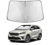 EcoNour Windshield Sunshade for Kia Sorento 2016-2018 2019 2020, Sun Visor for Front Windshield & Window Sun Shade Cover, UV Heat Blocker & Protector, Car Accessories