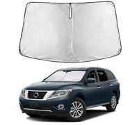EcoNour Windshield Sunshade for Nissan Pathfinder 2013-2018 2019 2020, Sun Visor for Front Windshield & Window Sun Shade Cover, UV Heat Blocker & Protector, Car Accessories