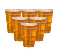 ECONX 100 X 10oz Clear Plastic Half Pint Drink Glasses Tumbler Reusable Cups | Size: 500 Piece ECONX Clear 500 Piece