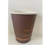 Econx 100 X 8Oz Disposable Single Wall Paper Plain Cup Drinking Takeaway Cups For Hot Coffee Tea & Cold Drinks