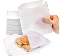 Econx 1000 X Grease Resistant Paper Bags 7 X 7 Inch White Paper Sandwich Bags Snacks Home Restaurants Takeaway Bags