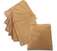 ECONX 1000PK X Biodegradable 8" Kraft Paper Bags For Sweets Food Sandwiches in Brown ECONX Brown