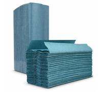 ECONX 1Ply C-Fold Hand Towels Pack of 2400 - Disposable Hand Towels for Dispenser - Ideal for Kitchens, Restrooms, Offices, Bathrooms, Catering, Cleaning & Hand Drying (Blue)
