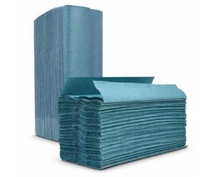 ECONX 1Ply C-Fold Hand Towels Pack of 2400 - Disposable Hand Towels for Dispenser - Ideal for Kitchens, Restrooms, Offices, Bathrooms, Catering, Cleaning & Hand Drying (Blue)