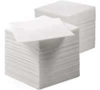 ECONX 500 X 33cm White 2-Ply Napkins - 4-Fold Square, White Paper Napkins - Soft, Recyclable & Biodegradable for Restaurants, Cafés, Dining Events Service, Party & Catering Supplies