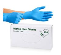 ECONX 500 X Blue Disposable Nitrile Gloves Large, Powder-Free, Latex-Free | Medical Examination Strong Multipurpose for Industrial, Mechanical, Hair & Beauty, Food, Tattoo, Cleaning, Janitorial Use
