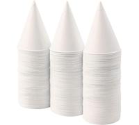 ECONX 5000 X Paper Cone Cups 4oz White Water Dispenser Cups for Water Cooler Biodegradable, Leakproof, White Paper Cone for Offices Work Schools Hospitals and Workplaces and Corporate Environments