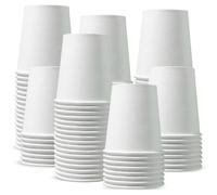 ECONX 7oz Disposable Single Wall Paper Cups Cold Coffee Drinks Takeaway Cups in White | Size: 200 Pieces ECONX White 200 Pieces