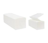 Econx V Fold 2 Ply White Paper Towels Disposable Hand Towels For Dispenser Ideal For Kitchens, Restrooms, Commercial Pack Of 4000