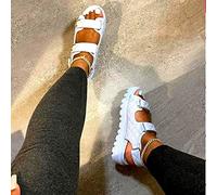 Ecoodisk 2022 Summer Platform Women Sandals Black 2021 Casual Outdoor Fashion Comfortable Causal Ladies Sandals Beach Shoes-white,41