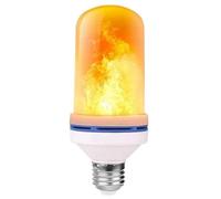 Ecoodisk Flickering Candle Bulb Led Flame Effect Fire Electric Bulb E27 Bulb Household Bulb 4 Modes (Flame+Breathing+Continuous+Inverted),1,E27
