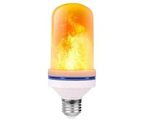 Ecoodisk Flickering Candle Bulb Led Flame Effect Fire Electric Bulb E27 Bulb Household Bulb 4 Modes (Flame+Breathing+Continuous+Inverted),1,E27