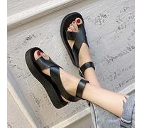 Ecoodisk Sandals 2021 Summer Solid Color Comfortable Female Beach Shoes Chunky Sandals For Woman Non-Slip Shoe