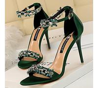 Ecoodisk Shoes Designer High Heels Women Heels Sexy Party Shoes Stiletto Heels New Women Shoes Heels Sandals Lady-green,38
