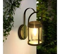 Ecoodisk Solar Fence Lights Solar Lights Outdoor solar wall lantern Portable Solar Powered Security Lights Outdoor Waterproof LED Hanging Solar Lamp for Pathway