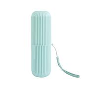 Ecoodisk Travel toothbrush case, non-slip waterproof toothbrush case portable toothbrush holder toothbrush storage box with lanyard for hiking camping business trip.,D