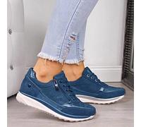 Ecoodisk Women Casual Shoes 2020 Wedge Flat Shoes Zipper Lace Up Comfortable Ladies Sneakers Female Vulcanized Shoes