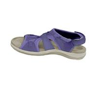 Ecoodisk Women Sport Sandals Solid Color Hollow Out Summer Casual Lady Sandalias Drawstring Adjustable Comfy Outdoor Beach Shoes-purple,42