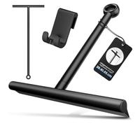 ecooe 30-61-89 cm Adjustable Shower Squeegee, Squeegee Shower Black, Squeegee Base with Holder, 30 cm Wide Water Squeegee for Glass, Tiles, Mirrors, Windows, Car Windows