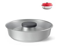 ecooe Silicone Lid Suitable for OMNIA® Oven, Fireplace Cover (without Oven), Spill Lid for Omnia Sweden and Pan Maxi, BPA-Free, Dishwasher Safe (Dark Grey)