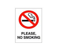 Ecool Please no smoking safety poster metal wall plaque sign fridge magnet